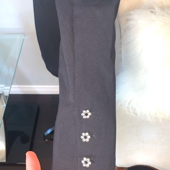 Zara Black Ruffle Mini Dress Size S - Picture 6 of 10